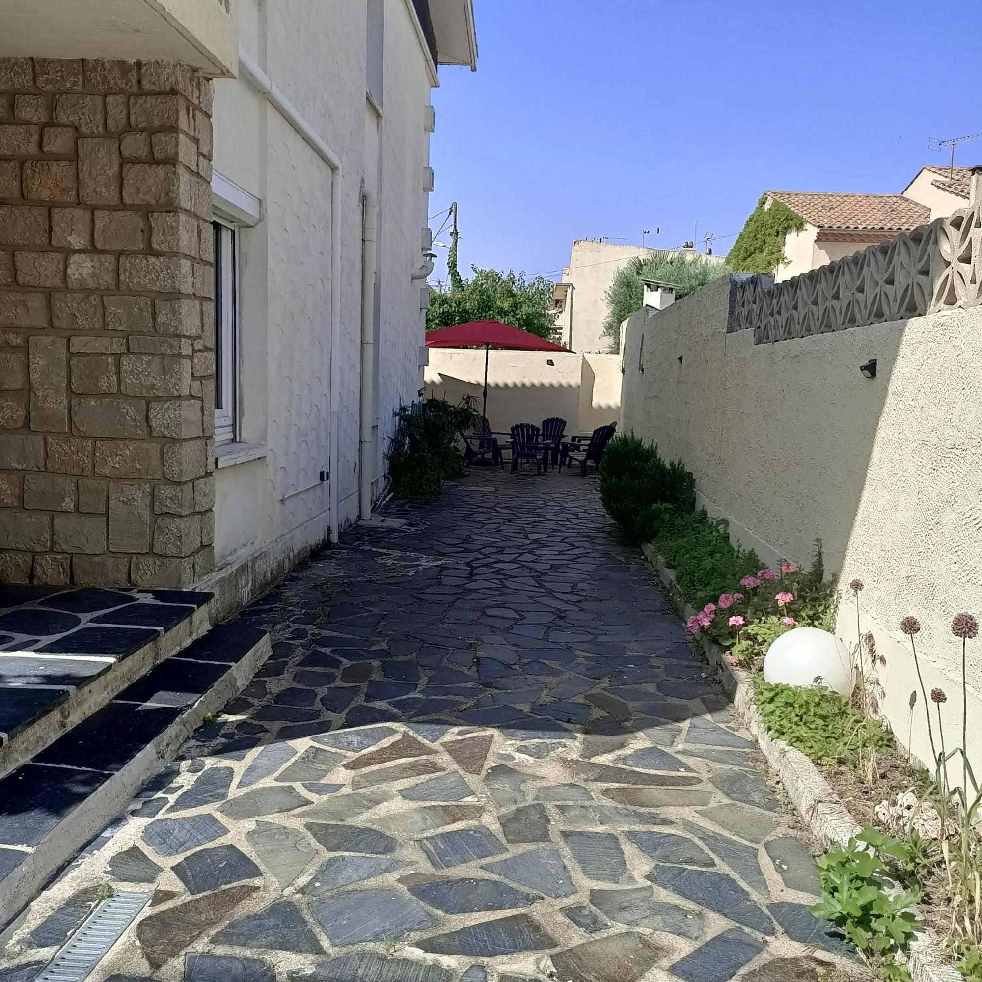 Location Bord De Mer, Villa De Vacances 6-8 Personnes - Jardin Valras-Plage Kültér fotó
